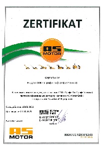 Сертификат AS-MOTOR 2022